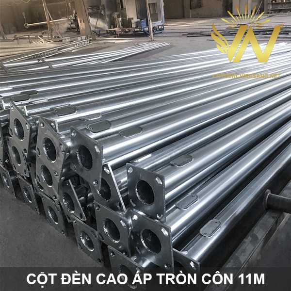 Cột đèn đường tròn côn 11m